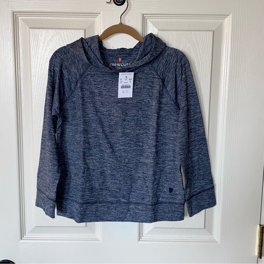 Crewcuts Active Blue Heathered Hoodie -NEW✨
